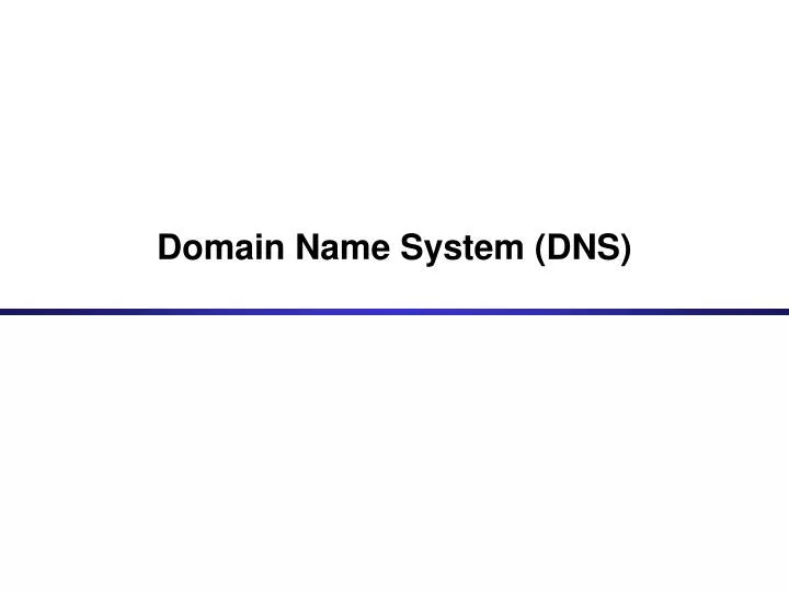 domain name system dns