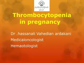 thrombocytopenia in pregnancy