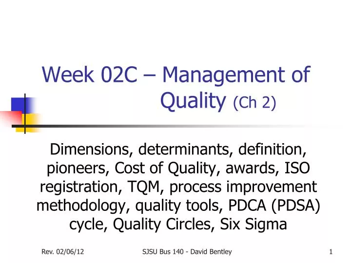 week 02c management of quality ch 2