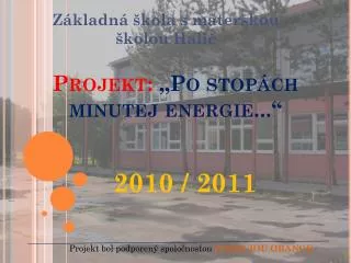 projekt po stop ch minutej energie