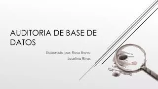 auditoria de base de datos