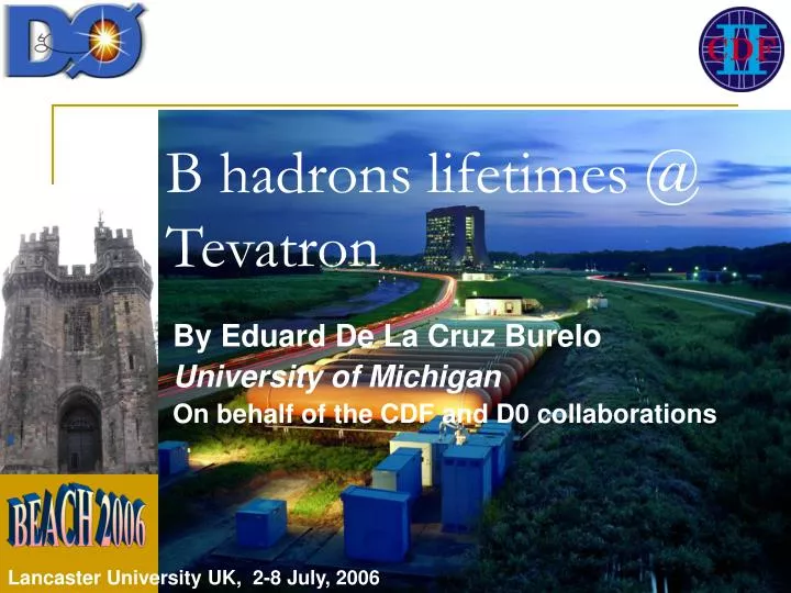 b hadrons lifetimes @ tevatron