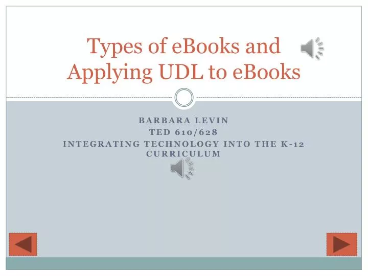 types of ebooks and applying udl to ebooks