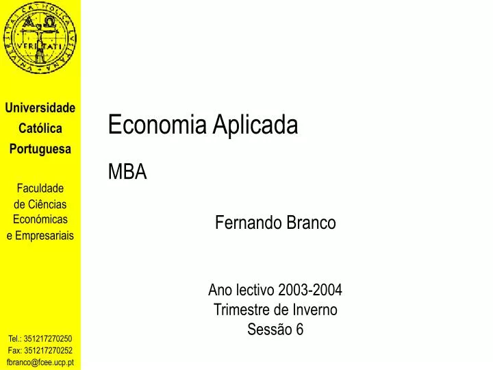 economia aplicada