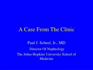 A Case From The Clinic