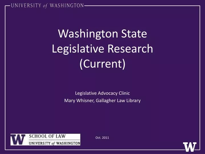 washington state legislative research current