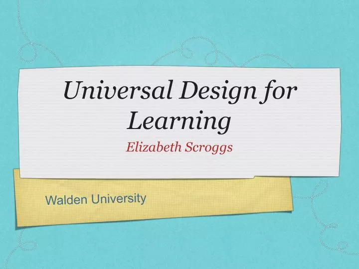 universal design for learning