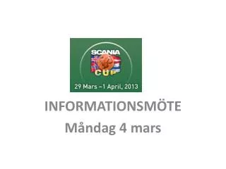 informationsm te m ndag 4 mars
