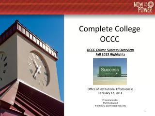 Complete College OCCC