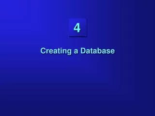 Creating a Database