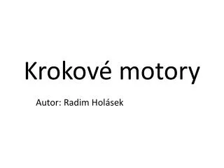 krokov motory