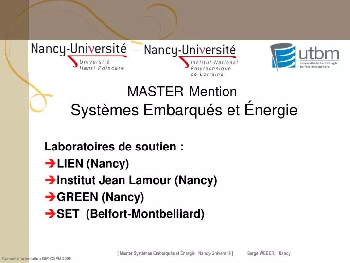 master mention syst mes embarqu s et nergie