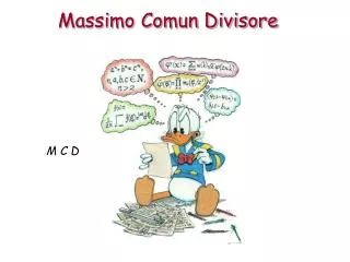 massimo comun divisore