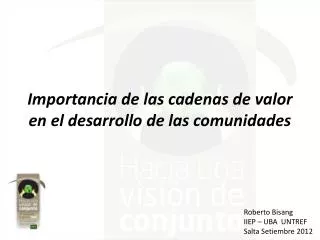 importancia de las cadenas de valor en el desarrollo de las comunidades