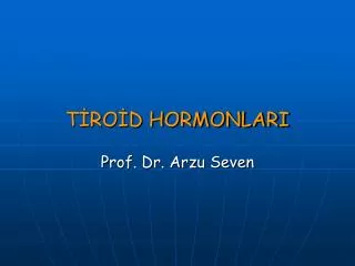 t ro d hormonlari