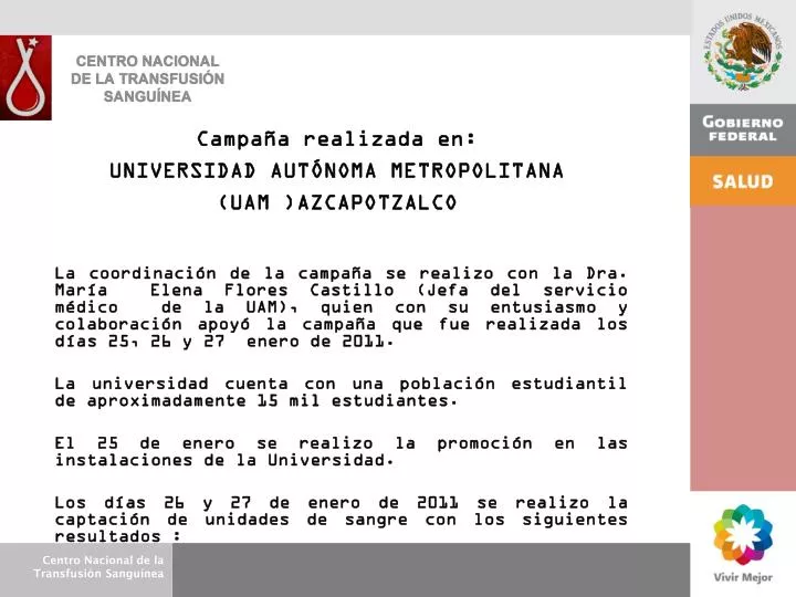 campa a realizada en universidad aut noma metropolitana uam azcapotzalco