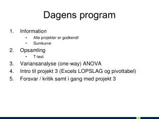 dagens program