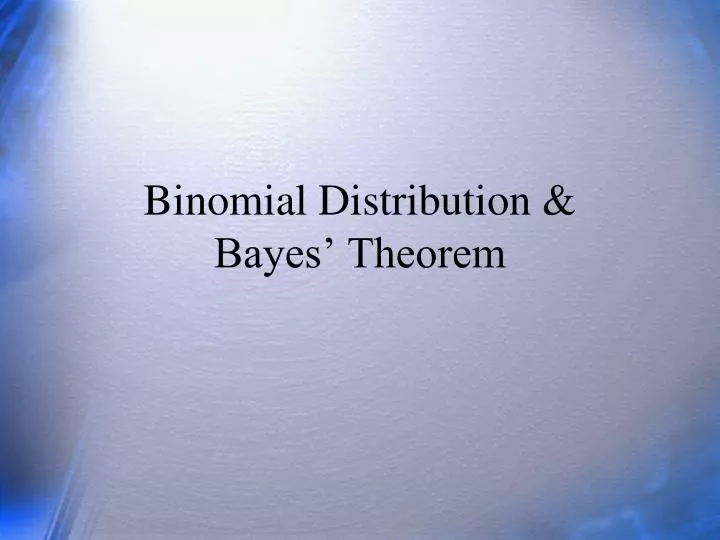 binomial distribution bayes theorem