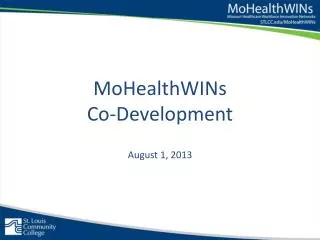 MoHealthWINs Co-Development