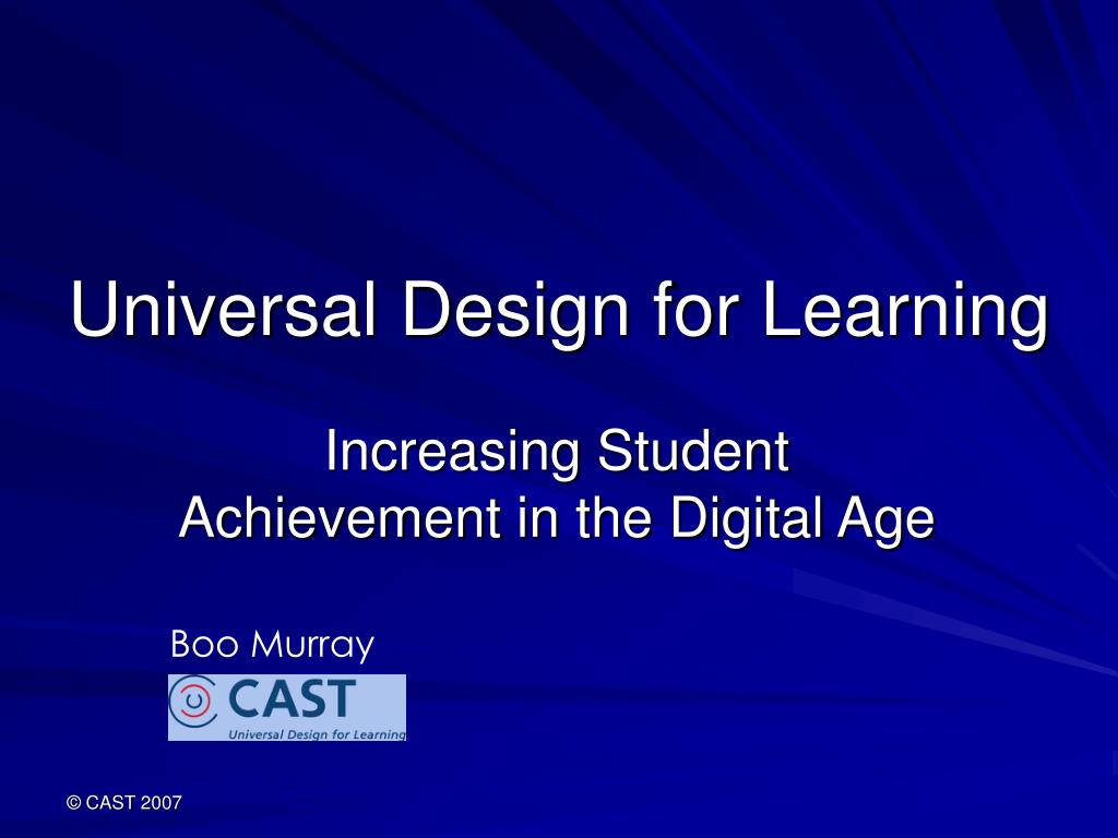PPT - Unlocking Student Potential with Universal Design for Learning ...