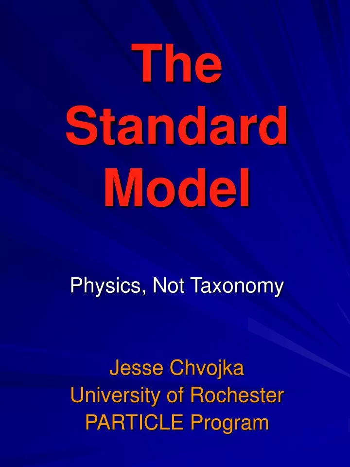 the standard model