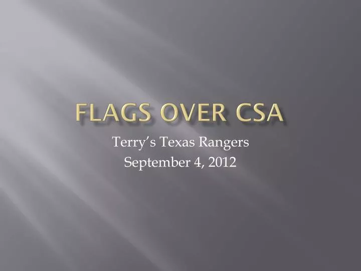 flags over csa