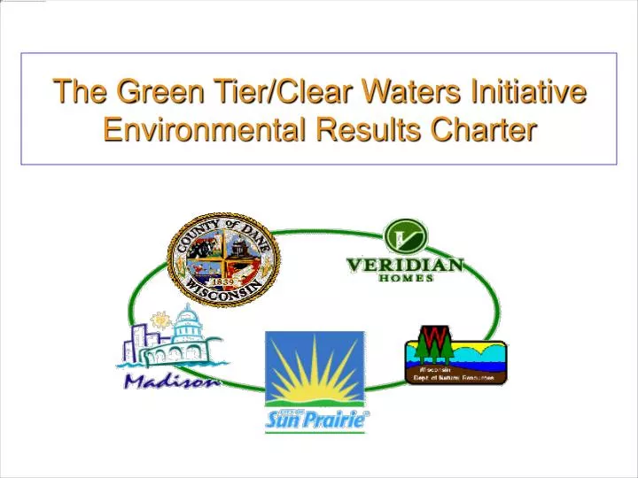 the green tier clear waters initiative environmental results charter