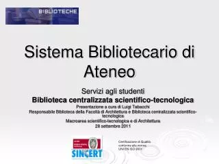sistema bibliotecario di ateneo