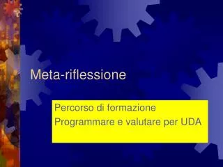 meta riflessione