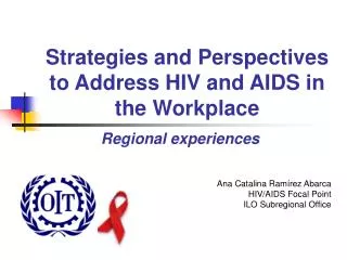 Strategies and Perspectives to Address HIV and AIDS in the Workplace