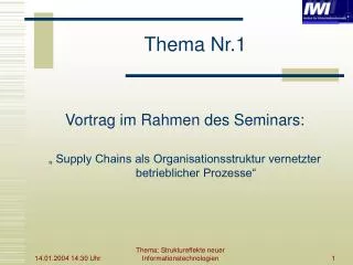 thema nr 1