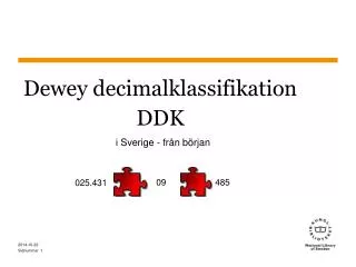 dewey decimalklassifikation ddk