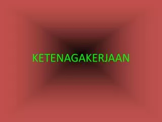ketenagakerjaan