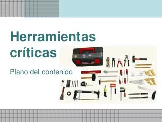 herramientas cr ticas