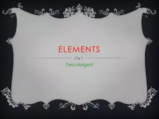 Elements