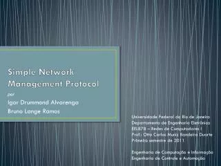 simple network management protocol