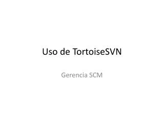 uso de tortoisesvn
