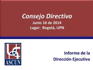 informe de la direcci n ejecutiva