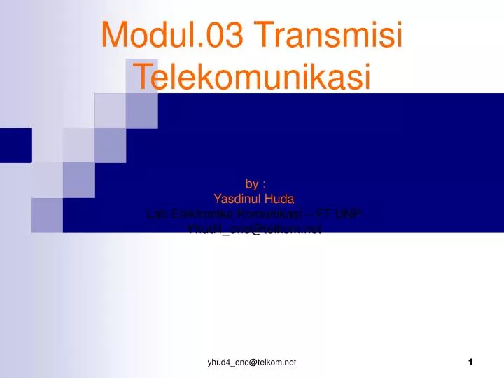 modul 03 transmisi telekomunikasi
