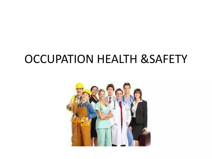 occupation health safety