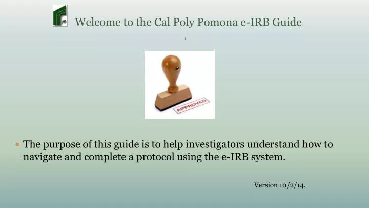 welcome to the cal poly pomona e irb guide