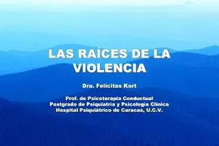 las ra ces de la violencia