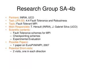 Research Group SA-4b