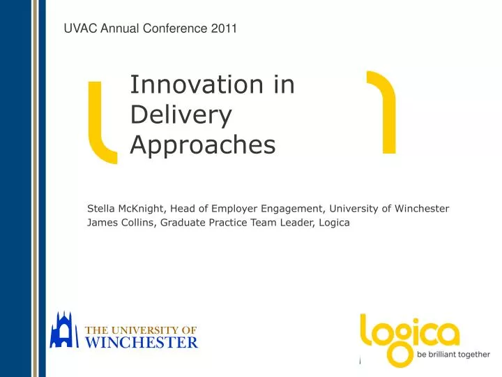 innovation in delivery approaches