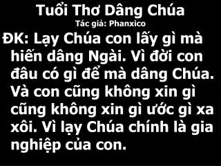 tu i th d ng ch a t c gi phanxico