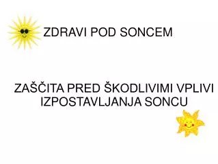 zdravi pod soncem