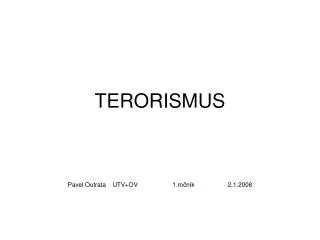 terorismus