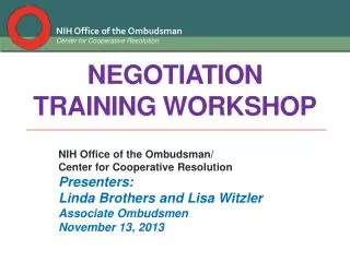 Negotiation Training workshop