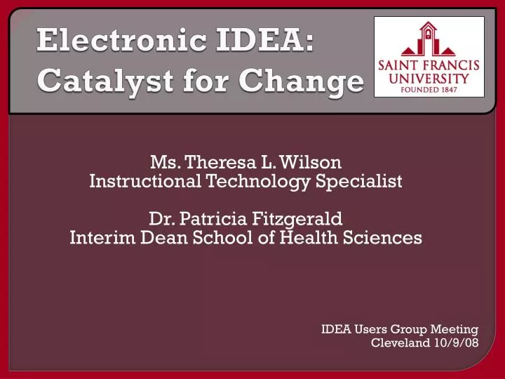 electronic idea catalyst for change
