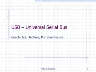 usb universal serial bus
